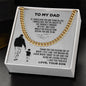 To My Dad | I Love You Forever - Cuban Link Chain