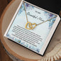 To My Beautiful Mom | I Love You Mom, Forever & Always - Interlocking Hearts necklace