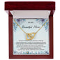 To My Beautiful Mom | I Love You Mom, Forever & Always - Interlocking Hearts necklace