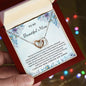 To My Beautiful Mom | I Love You Mom, Forever & Always - Interlocking Hearts necklace