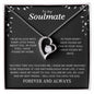 To My Soulmate | I Will Love You Until The End - Forever Love Necklace