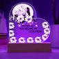 For Mom | Printed Heart Acrylic Plaque